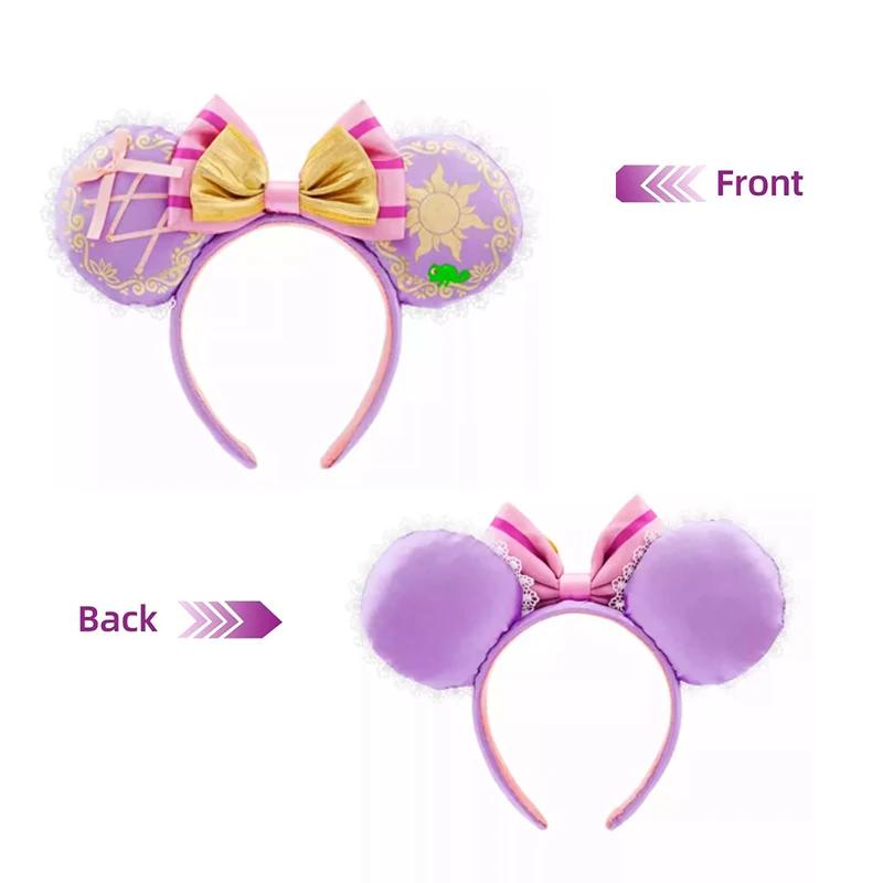 Serre-tête Oreilles Mickey Mouse 2026, Serre-tête Nœud Princesse Cendrillon Raiponce Minnie 2025 pou