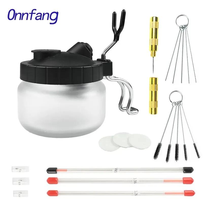 Kit d'outils de nettoyage de odorpulvérisateur conviviale ré, pot de livres d'aérographe, ensemble d