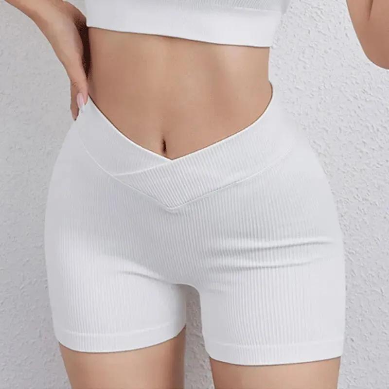 Short de Yoga sans couture pour femmes, Leggings de sport taille haute, pantalons de course, de Fitn