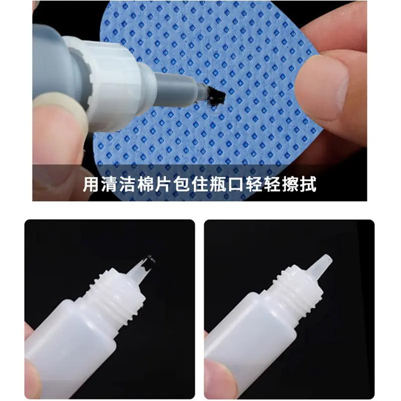 Lingettes en papier coton pour enlever la colle des cils, 200 pièces, lingette buccale de la bouteil