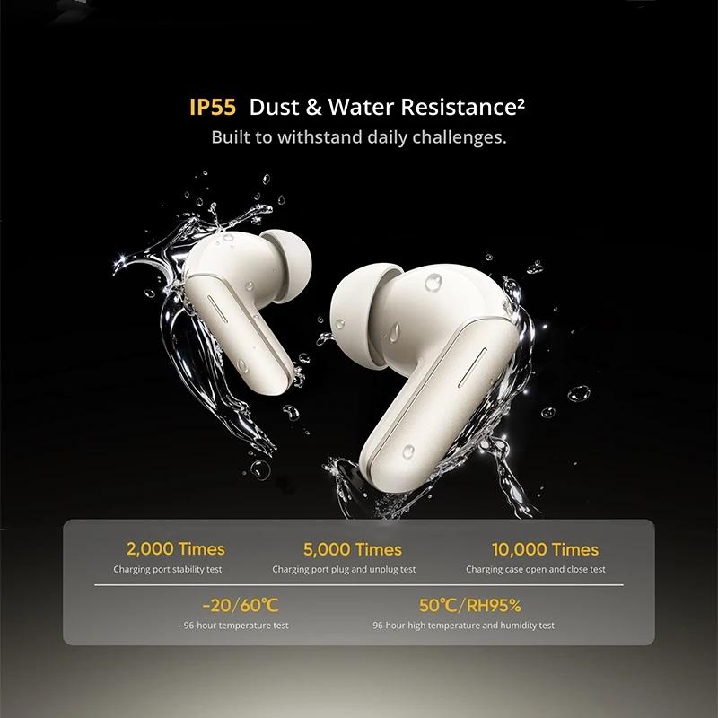 Version mondiale realme Buds Air 7 TWS écouteur 52dB suppression du bruit 52 heures d'autonomie 12.4