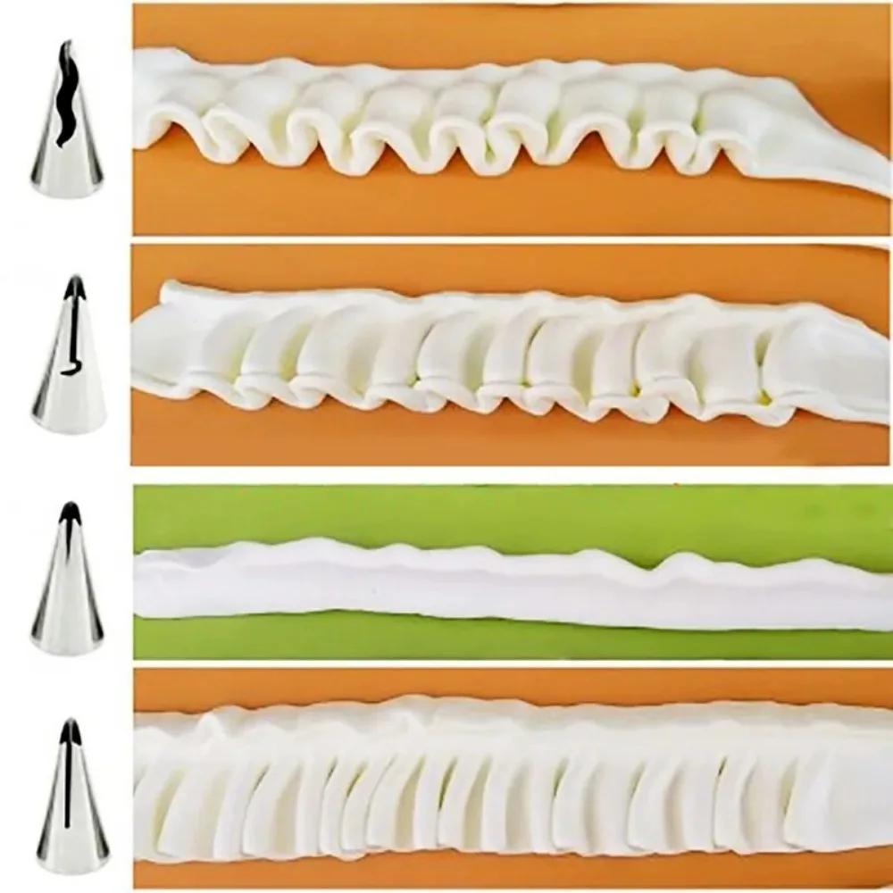 Buse à gâteau en acier inoxydable, tête de Tube, bricolage, jupe bouffante de pâtisserie, buses de t