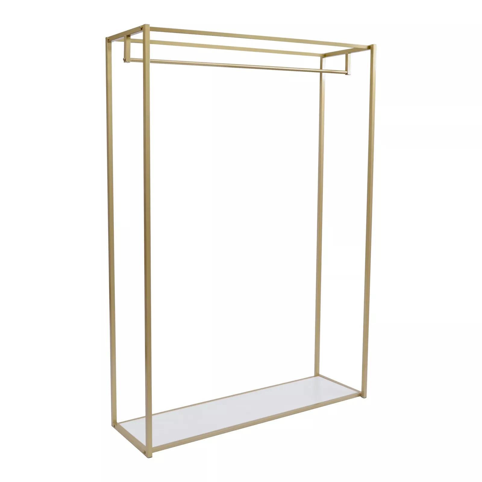 Présentoir à Vêtements au Sol T1-Or RapDuty, Placard à Vêtements T1 grill T1, Étagère de Rangement, 