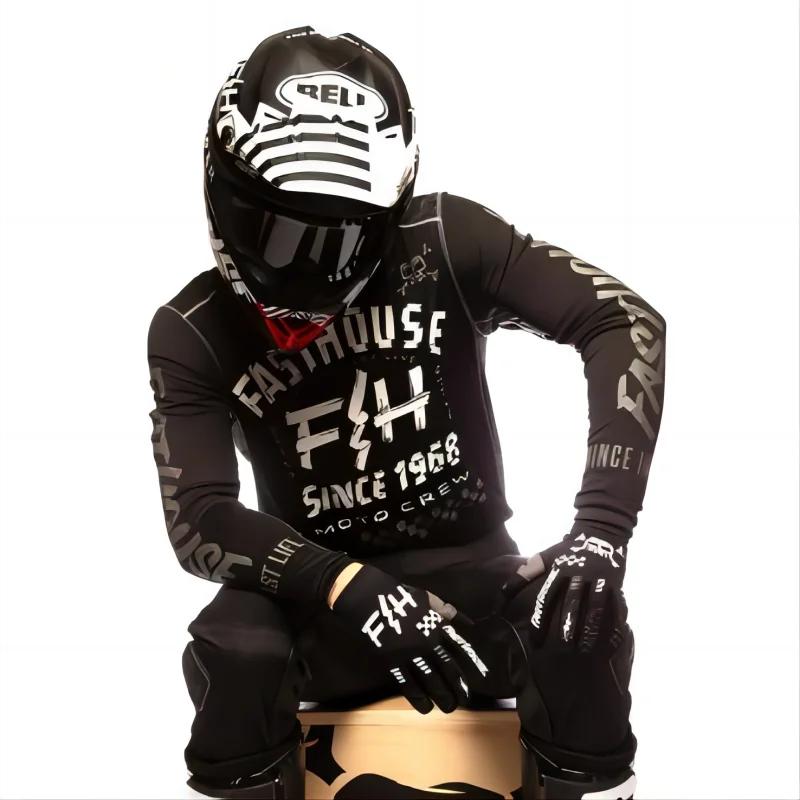 Maillot de Motocross Maillot Ciclismo Hombre DH MOTO vtt MX Maillot de descente Maillot VTT hors rou
