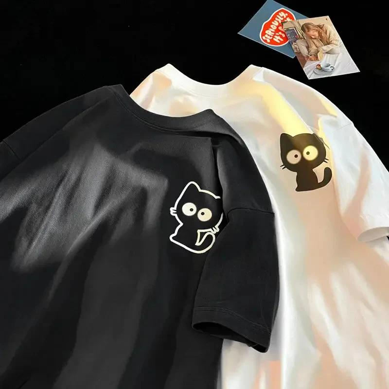 Femme décontracté impression col rond manches courtes T-Shirt 2025 nouvelle tendance d'été tout-matc