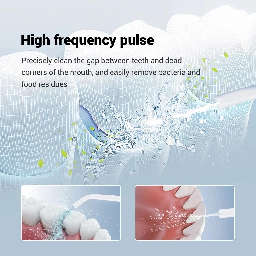 YOUPIN irrigateur Oral eau Flosser électrique blanchiment dentaire USB Rechargeable soins des genciv