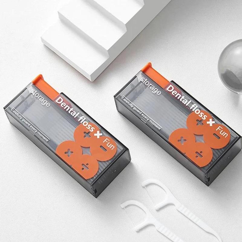 Distributeur de fil dentaire portable, organisateur automatique, éjectable, soins bucco-dentaires, b