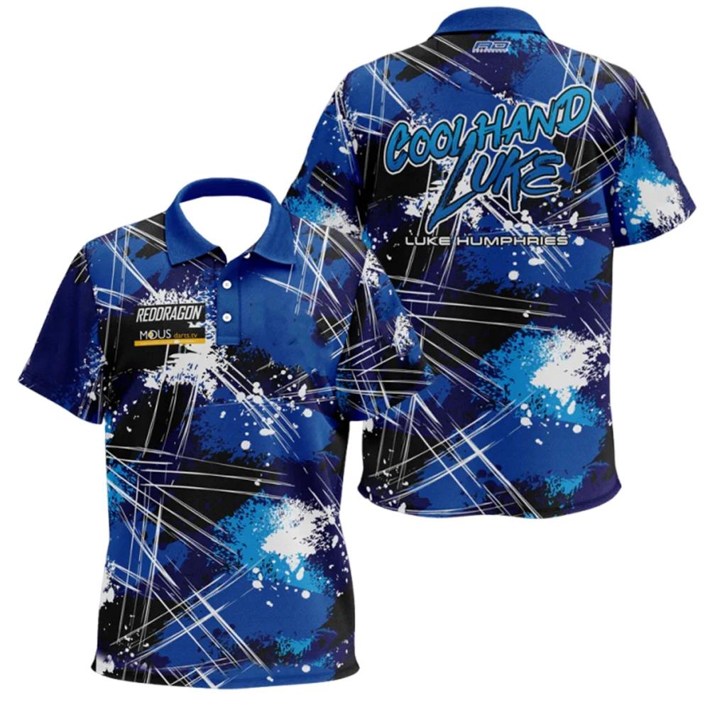 Luke Humphries 2026 Fan Merchandise Dart Shirt avec col polo Design Vêtements de sport à séchage rap
