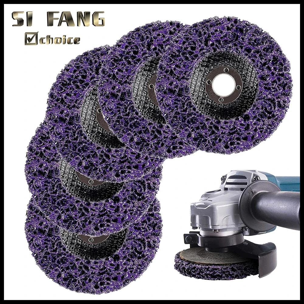 Disque à bande Poly, roue Abrasive, dissolvant de peinture, meules propres pour motos, meuleuse d'an