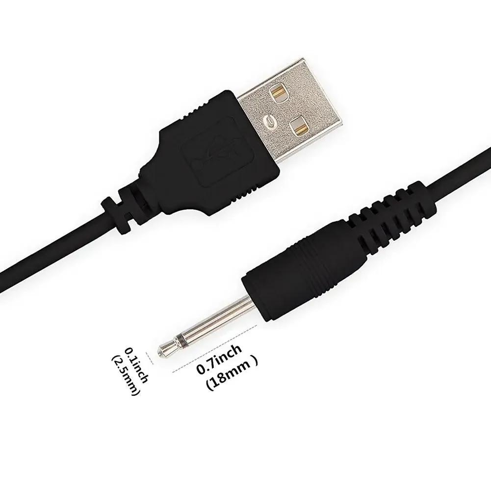 Câble chargeur USB DC 2.5 pour vibromasseur, aste, pour jouets adultes, accessoires de massage, alim