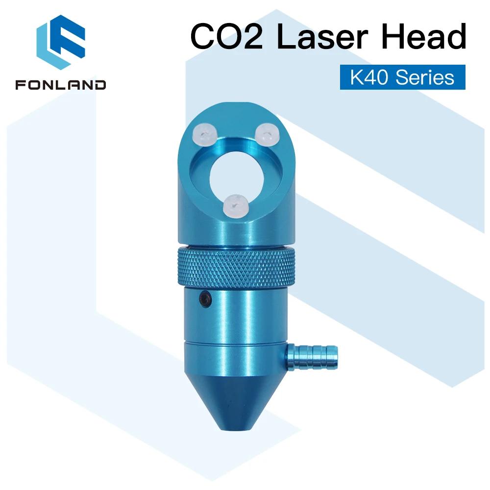 Tête Laser FONLAND CO2 pour Machine de découpe et gravure Laser série K40, diamètre de lentille 12/1