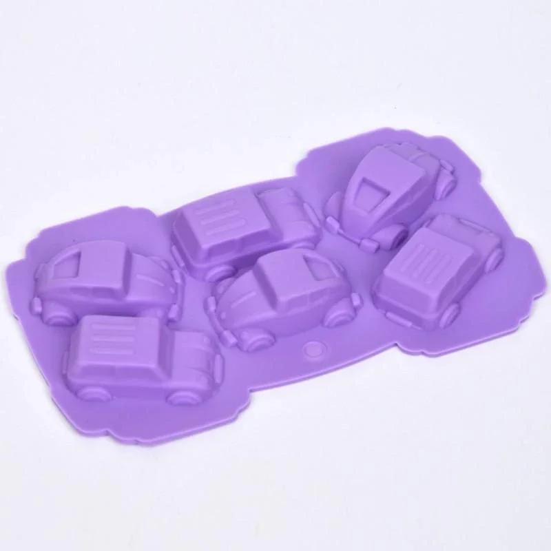 Moule à chocolat en silicone pour voiture, glace, bonbons, cuisson, gâteau, cookie, pouding, F2