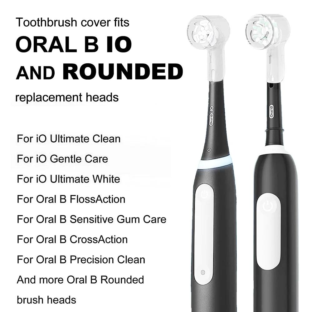 Housses anti-poussière pour brosse à dents, compatibles avec les têtes de rechange Braun Oral B et l