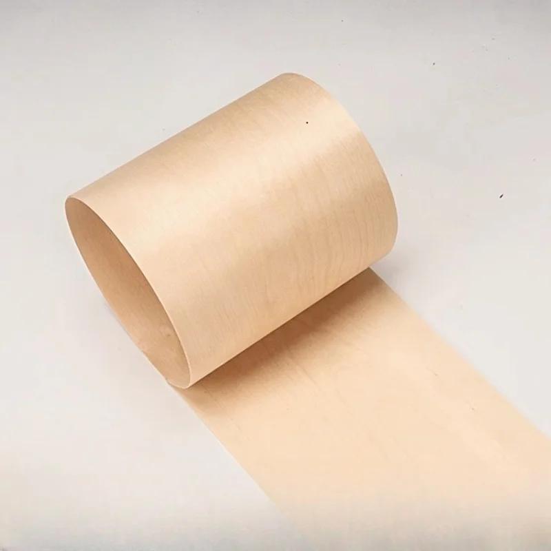 Placage de haut-parleur en bois naturel, porte en bois de bouleau, meubles décoratifs, 20x250cm, T0.