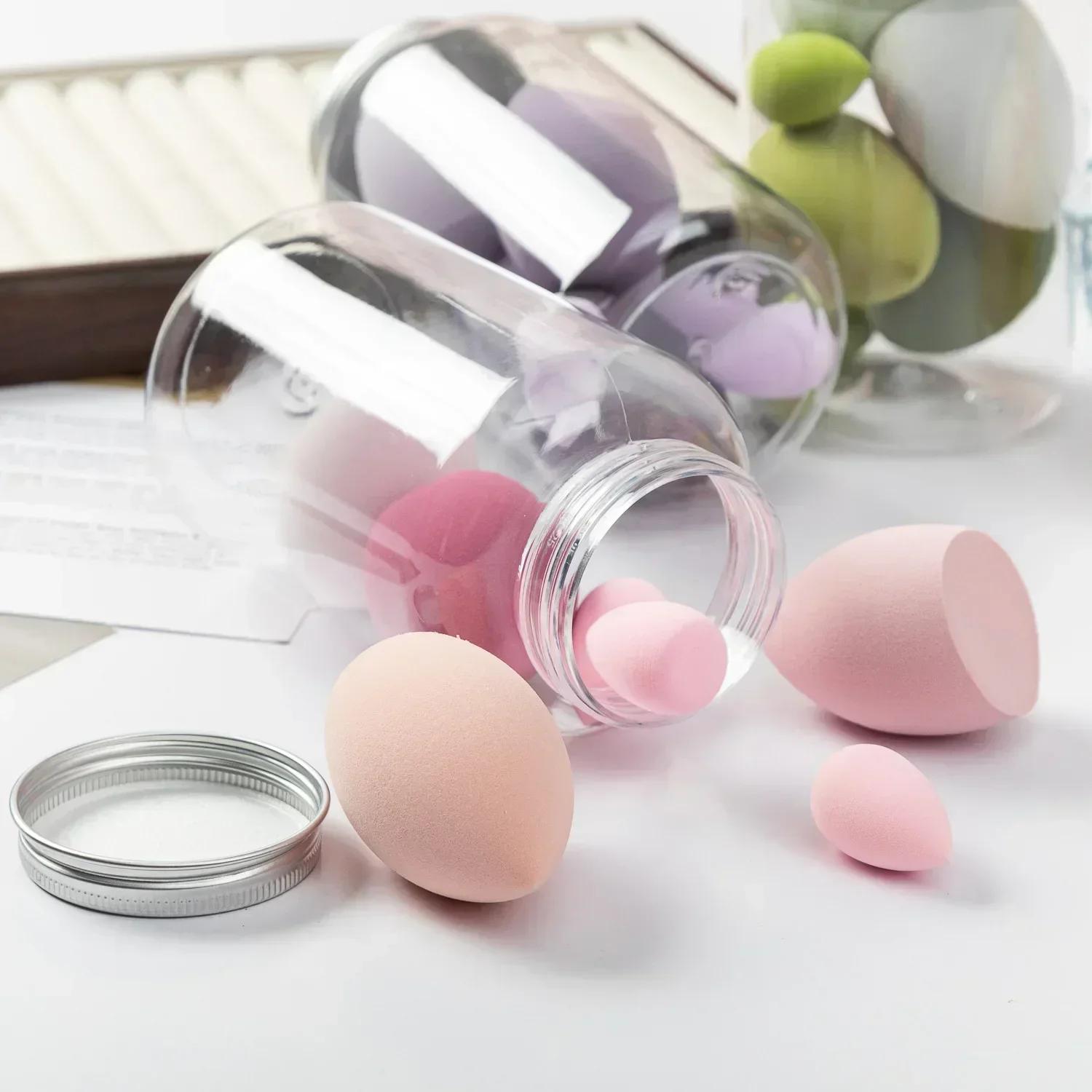12/14 pièces éponge de maquillage bouffée cosmétique fond de teint éponges mélangeur beauté oeuf pou