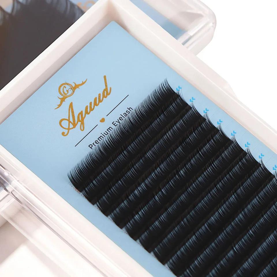 AGUUD J B C D Volume Extension de cils individuels cils noir mat naturel doux 5-7mm cils inférieurs 