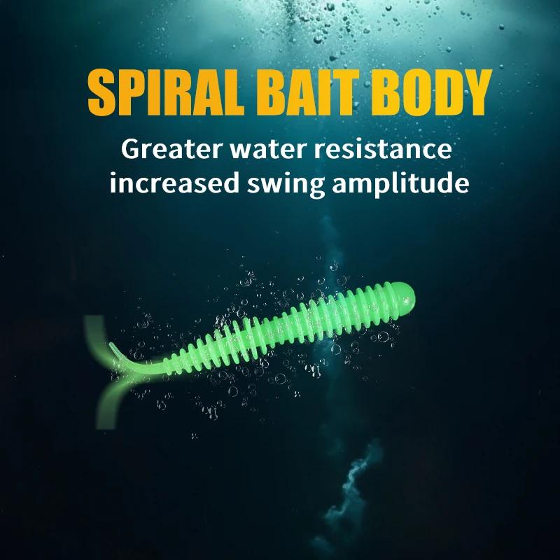 Appât de ver supercontinent appât souple Tanta 40mm 63mm leurres de pêche odeur avec des sels leurre