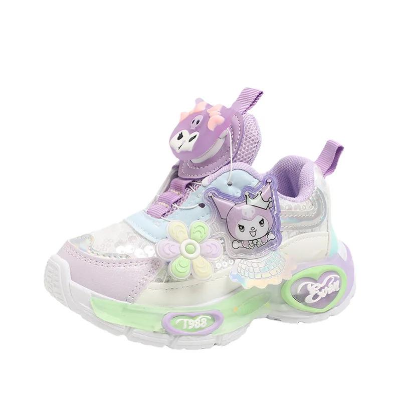 Chaussures de sport pour filles sur le thème des princesses, collection Printemps 2026, avec boutons
