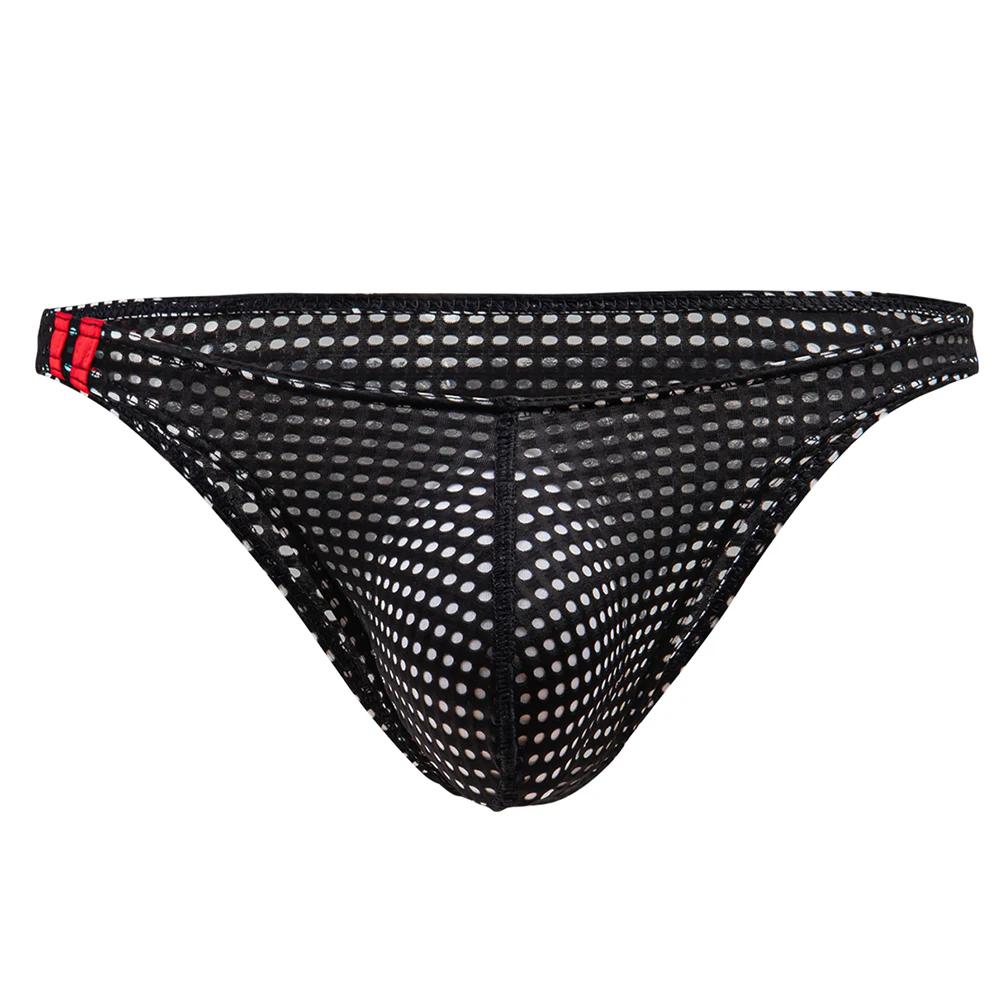 Sous-vêtements pour hommes, caleçons en maille à taille basse, caleçons fins respirants, caleçons po
