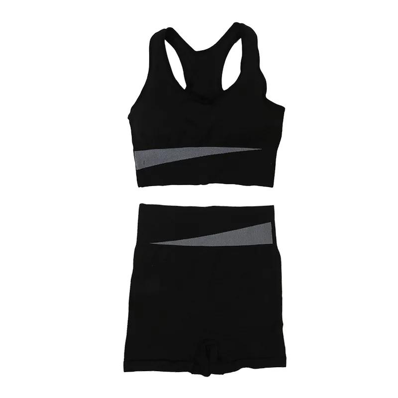 Ensemble de Yoga deux pièces pour femmes, vêtements de sport, Leggings de gymnastique avec soutien-g