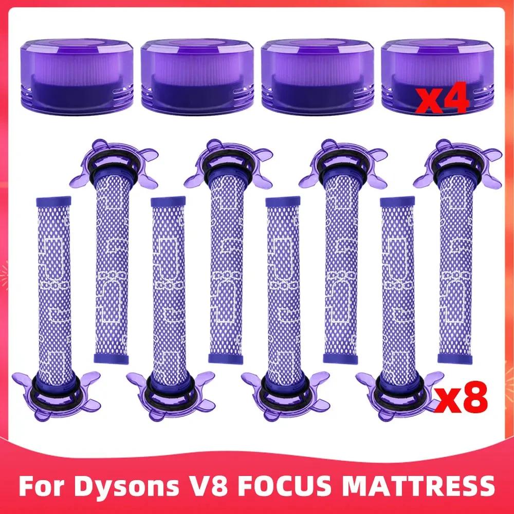 Compatible avec ( Dyson V8 FOCUS MATTRESS ) Filtre Pré et Post Accessoire de Rechange pour Aspirateu
