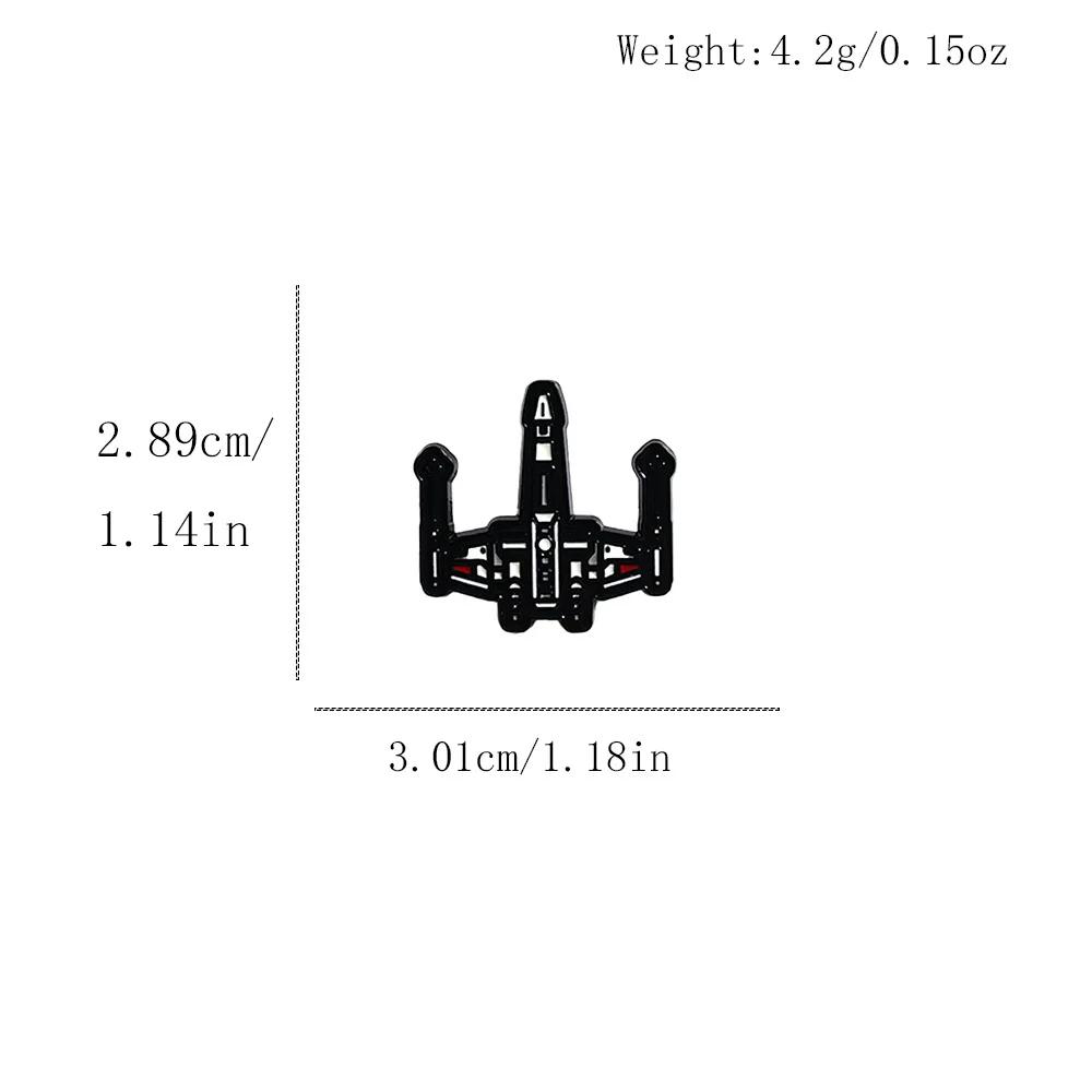 Ensemble de 7 broches Star Wars - Stormtrooper R2-D2 Death Star Millennium Falcon Darth Vader Anime 