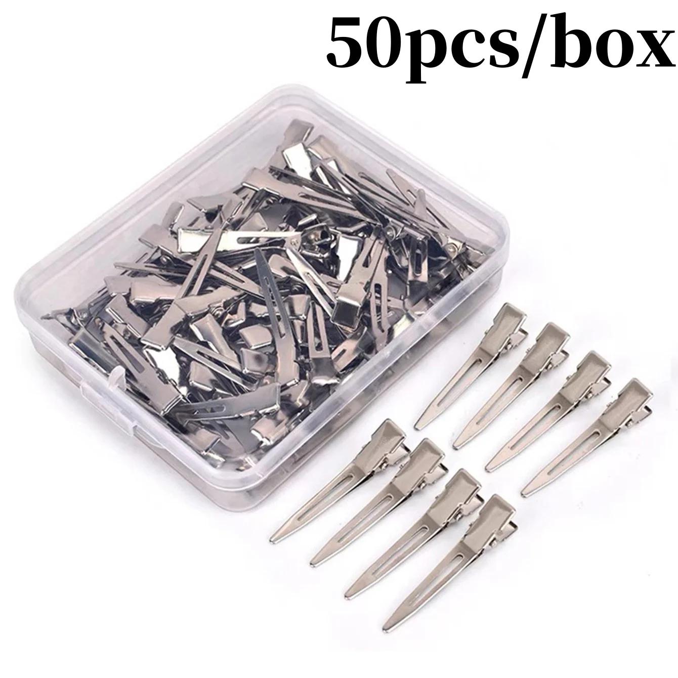 20-50pc dames Salon fixe pince à cheveux métal argent sans couture épingle à cheveux 4.5cm élégant r