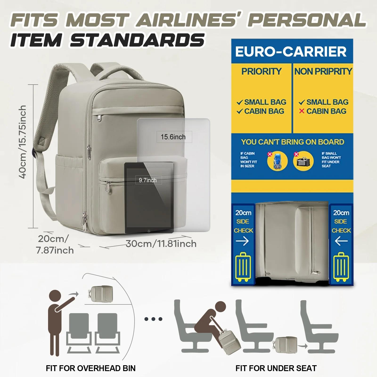 Sac à dos de compression sous vide, sac à dos Ryanair 40x30x20 pour avion, sac à main Wizzair, sacoc
