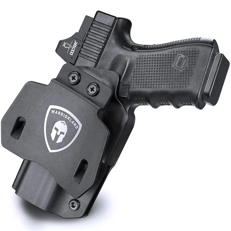 OWB-Étui Kydex pour Glock 17/19/19X/26/32/44/45 Isabel (1-5), supports pour odordroitier DulFast Pia