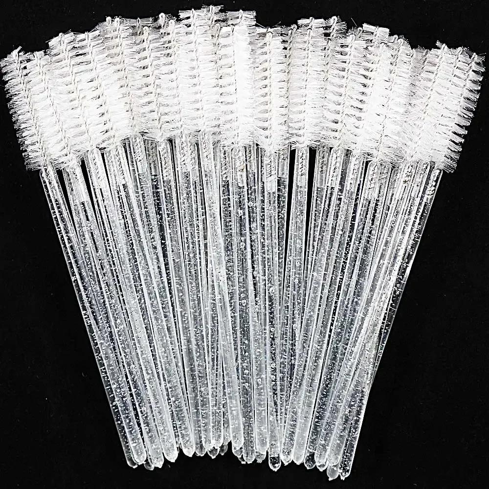 Brosse à cils jetable en cristal, peigne, Extension de cils, baguettes de Mascara, maquillage profes