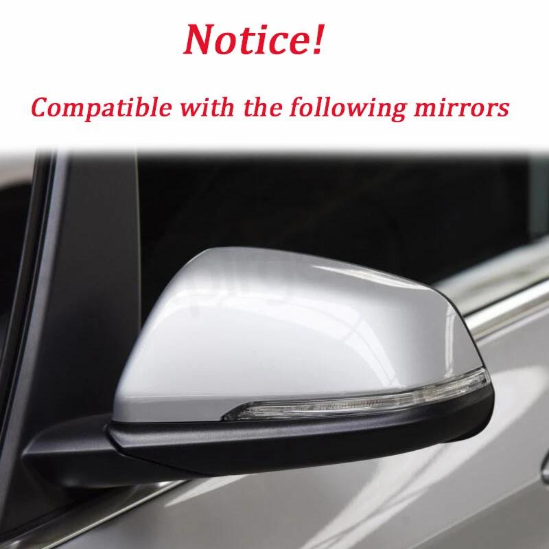 Couvercle de miroir en Fiber de carbone noir, 2 pièces, pour BMW X1 F48 X2 F39 Z4 G29 2 GT F45 F46 1