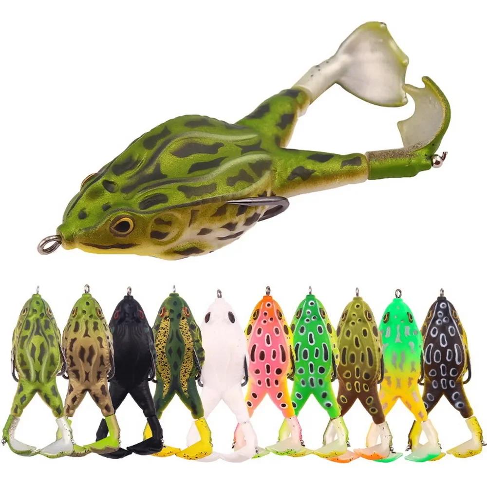 Leurre de grenouille à Double hélice, appâts souples en Silicone, 13.6g 16.6g, Wobblers Topwater, ap