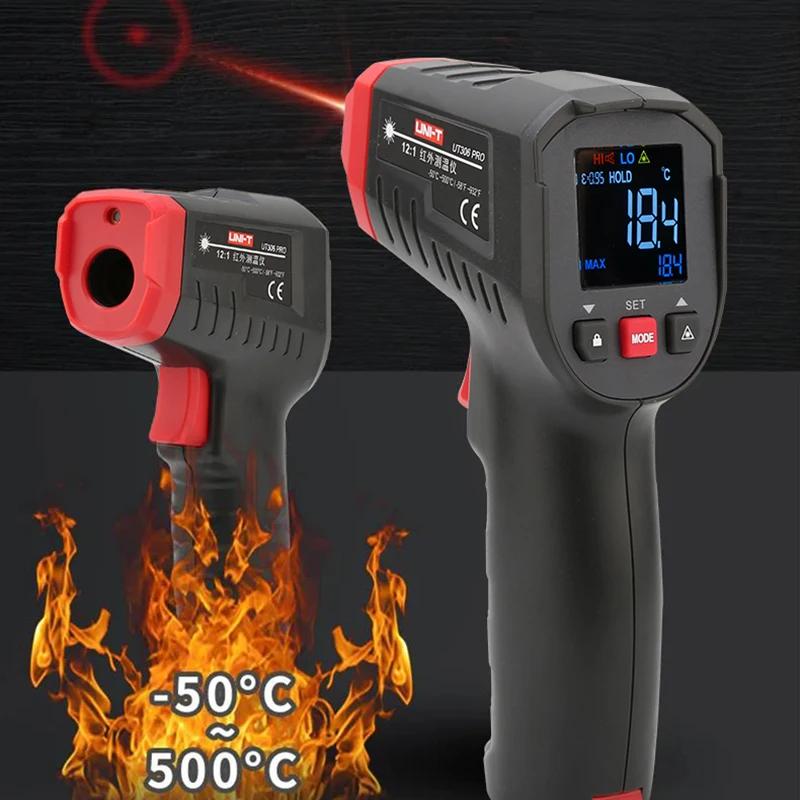 UNI-T UT306S UT306C thermomètre numérique sans Contact ménage industriel infrarouge Laser testeur de