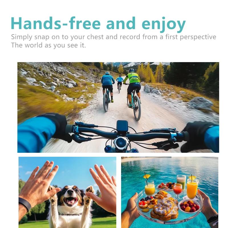 Caméra à pouce S70 180 °   Caméra d'action avec enregistreur de cyclisme WIFI Sport DV, 2.7K/1080P, 