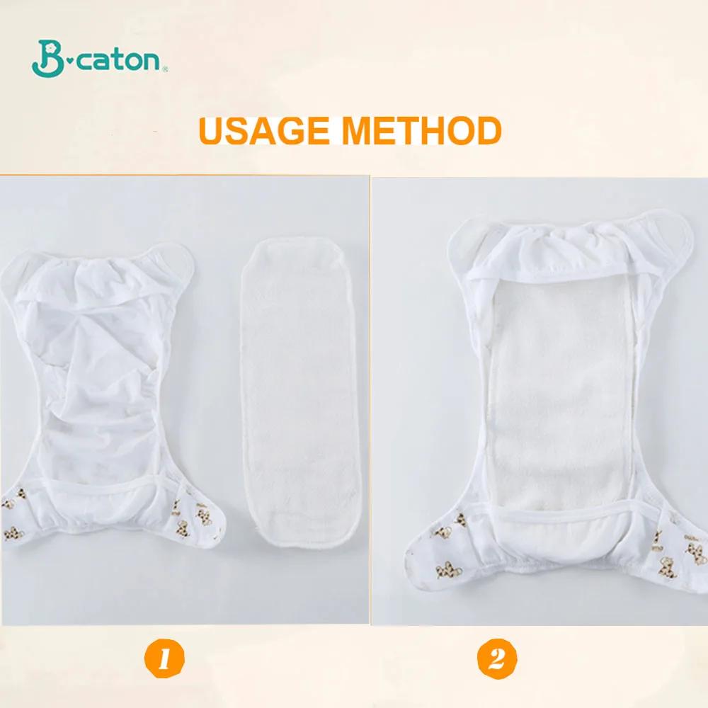 Couches réutilisables pour bébé, 10 pièces/5 pièces, lavables, en coton écologique, couches en tissu