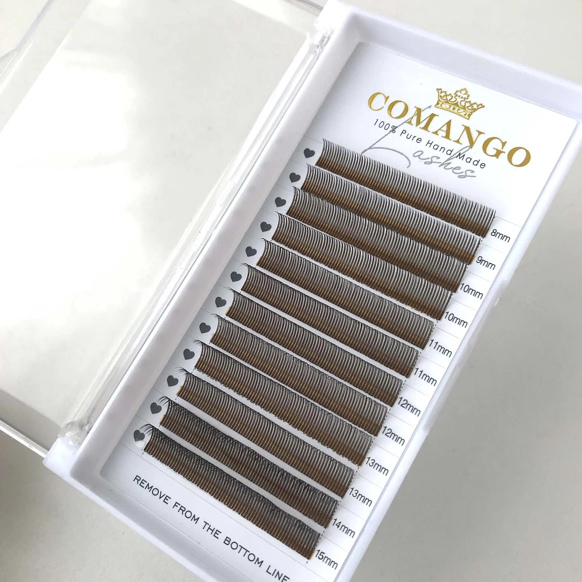 CoMango 5D Brown Russie Volume Spikes Fairy Flora Mink Extension de cils greffe individuel Ventilate