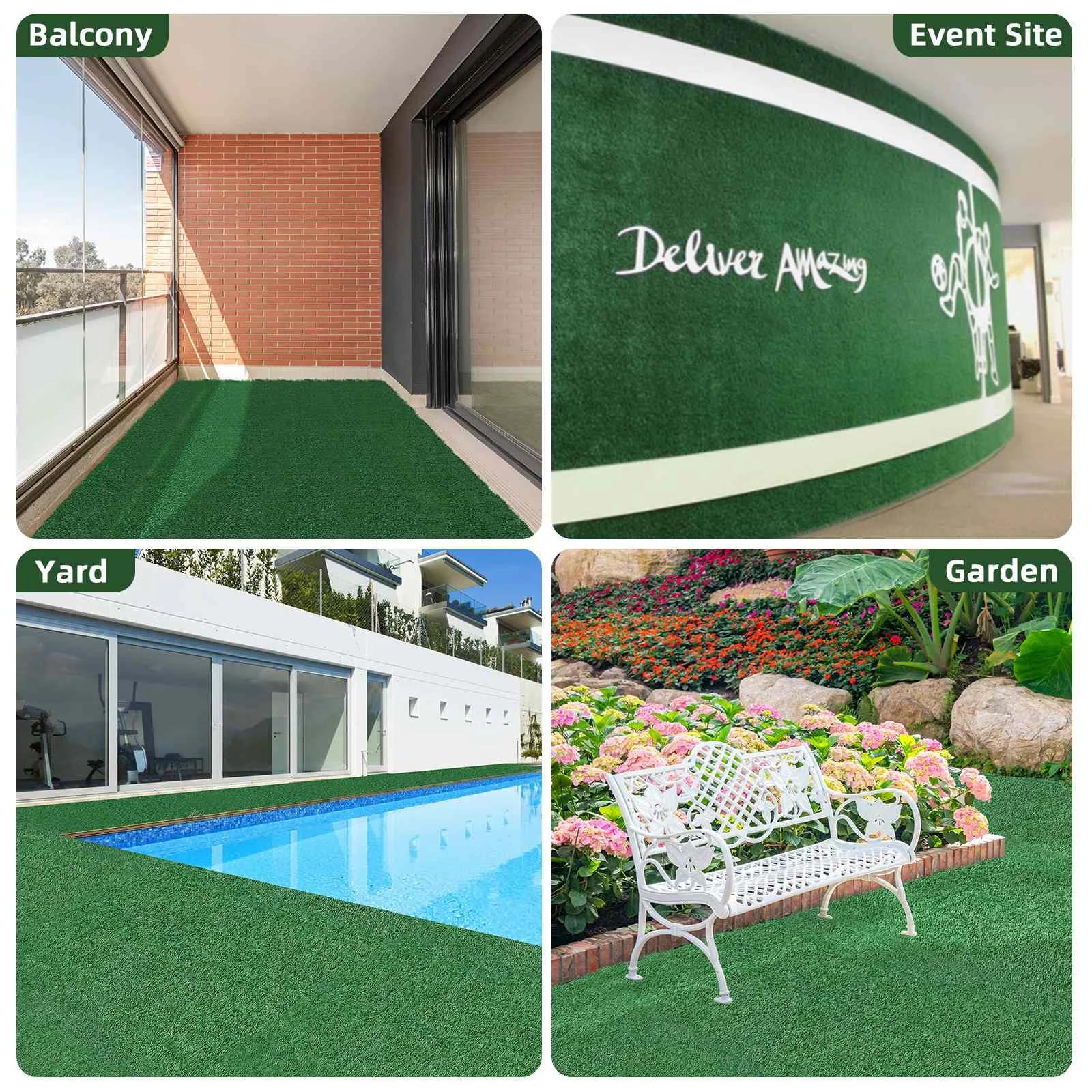 Gazon Élde simulation de prairie, mousse de pelouse, faux polymère vert, tapis de bricolage, micro p