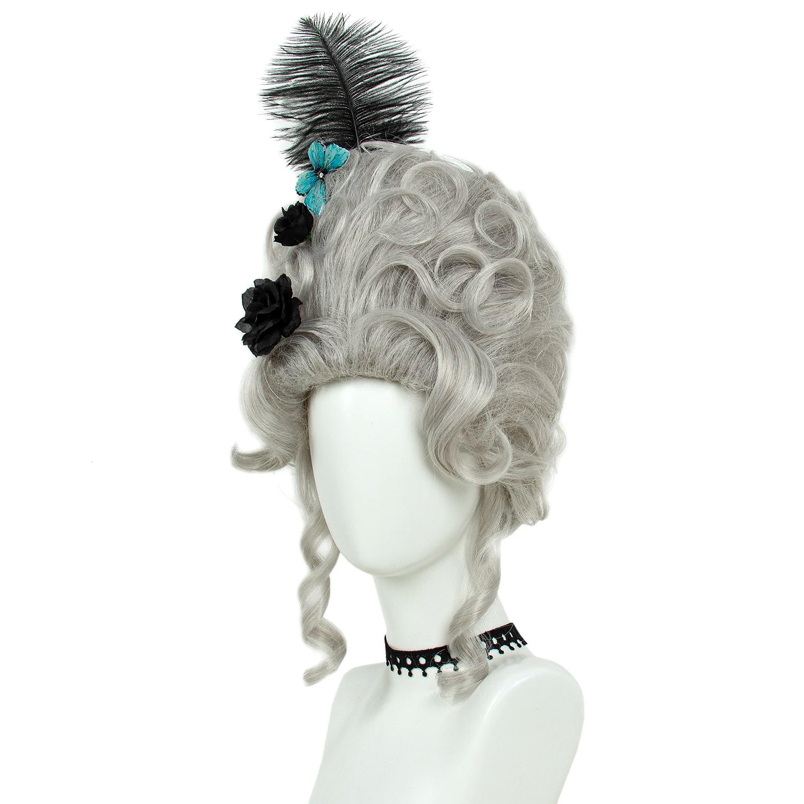 REEWES perruque victorienne pour Costume Rococo Cosplay 18ème siècle perruque cheveux baroques Vinta