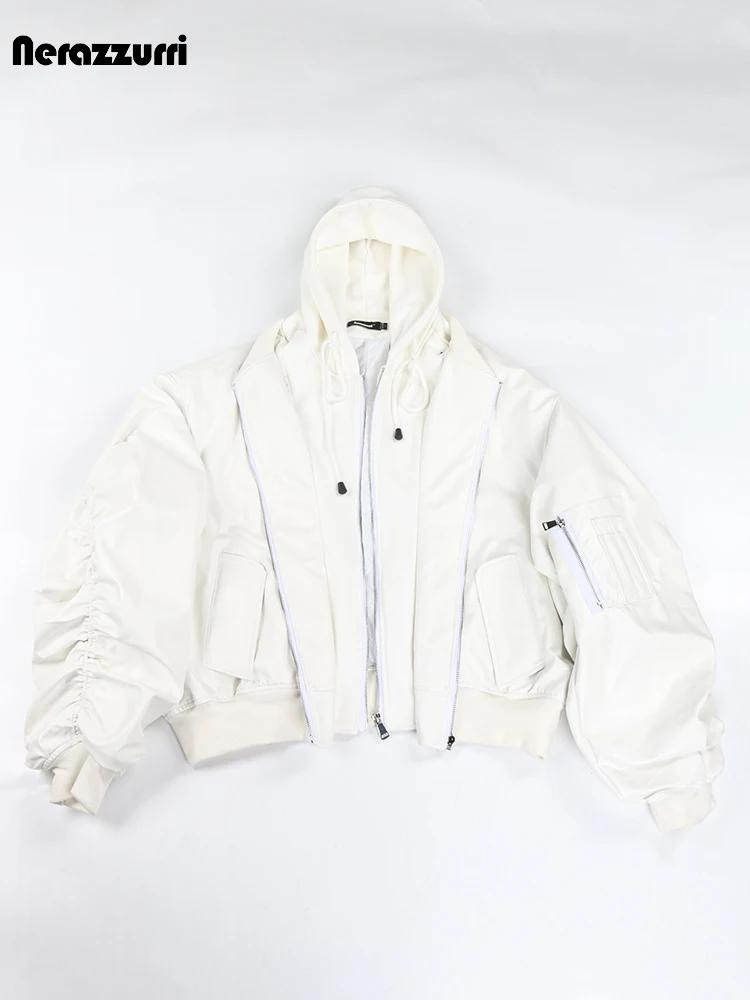 Nerazzurri Blouson en Cuir Chaud et Épais pour Homme, Vêtement Européen Cool, Beau, Respiré, Marron,