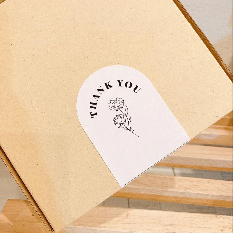 Étiquette autocollante de sceau, 50 pièces, agréable pour vous rencontrer aussi, merci, petites entr