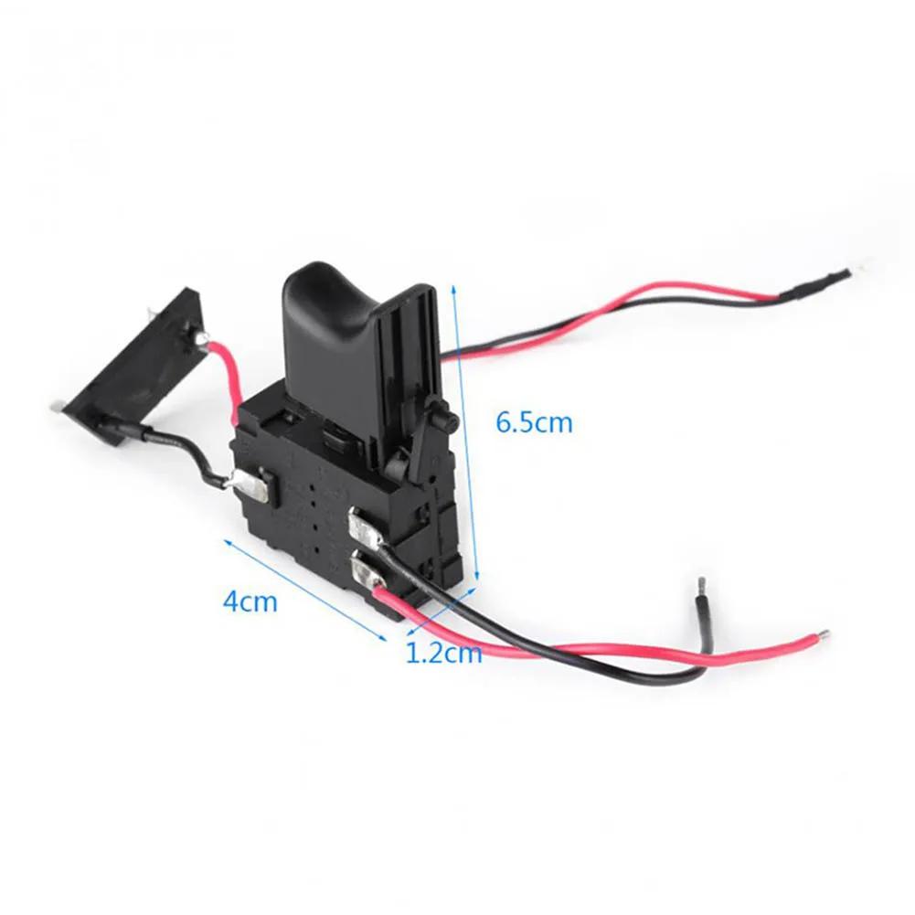 Interrupteur de perceuse électrique DC7.2-24V, bouton de contrôle de vitesse pour perceuse sans fil 