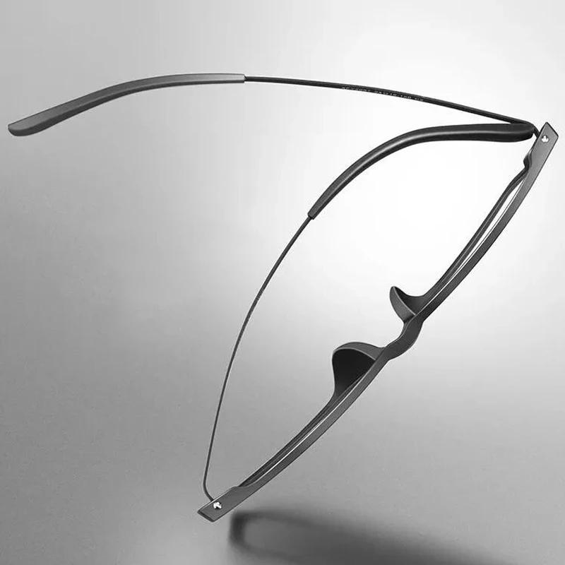 Lunettes de lecture multifocales progressives pour hommes, monture en titane, lunettes d'ordinateur 