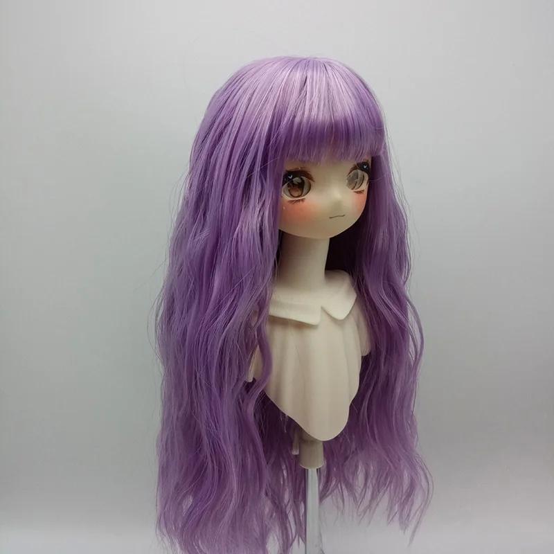 Perruque de poupée pour 1/6 et 1/4 et 1/3 Bjd, perruque longue bouclée avec frange, accessoires de j