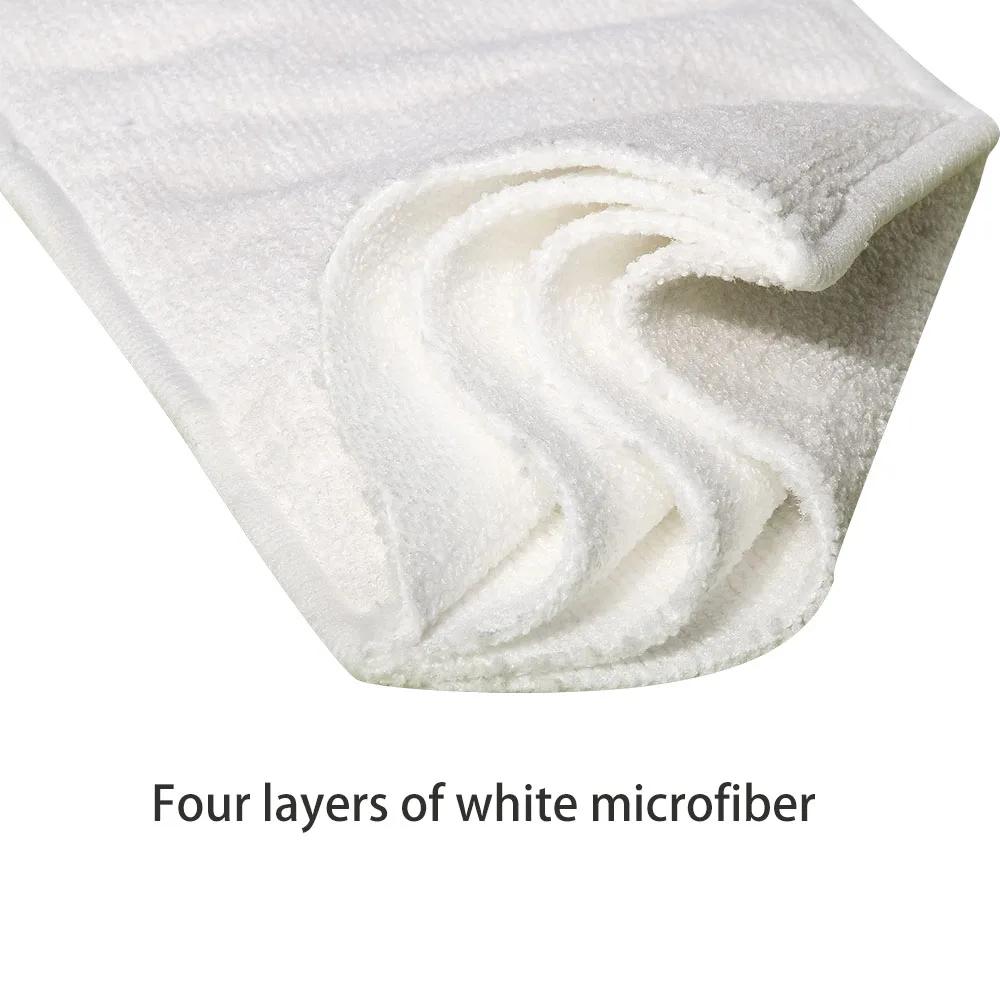 Couche-culotte en microfibre lavable à quatre couches, réutilisable, pour adulte, Durable et respira