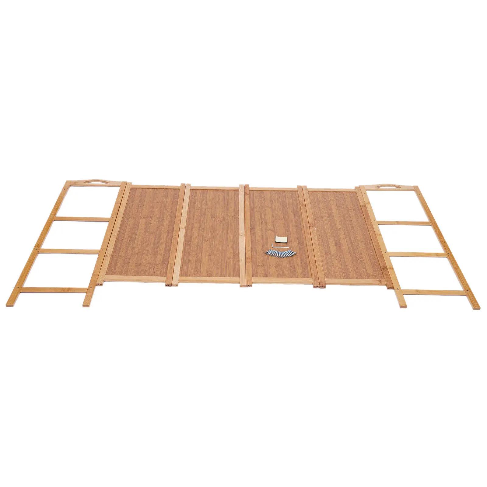 Étagère en bambou durable à 4 niveaux, meuble de maison en bois, rangement pour chaussures, T1