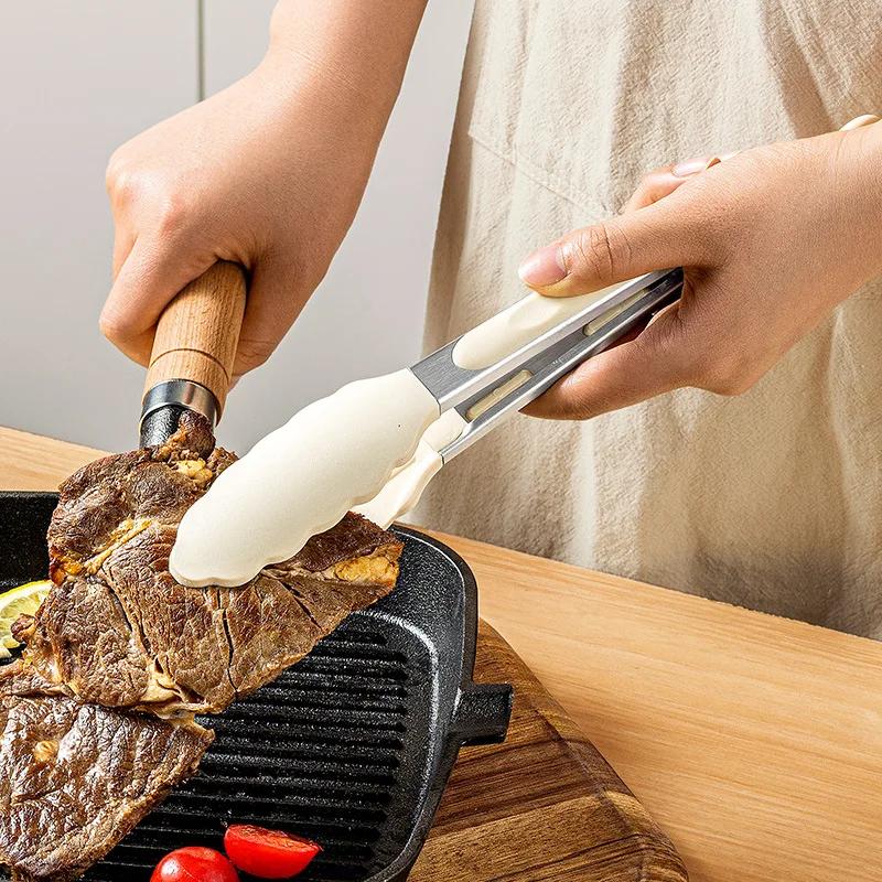 Pince à citrouille en Silicone de 9 Pouces, en Acier Inoxydable, de Qualité Alimentaire, pour Barbec