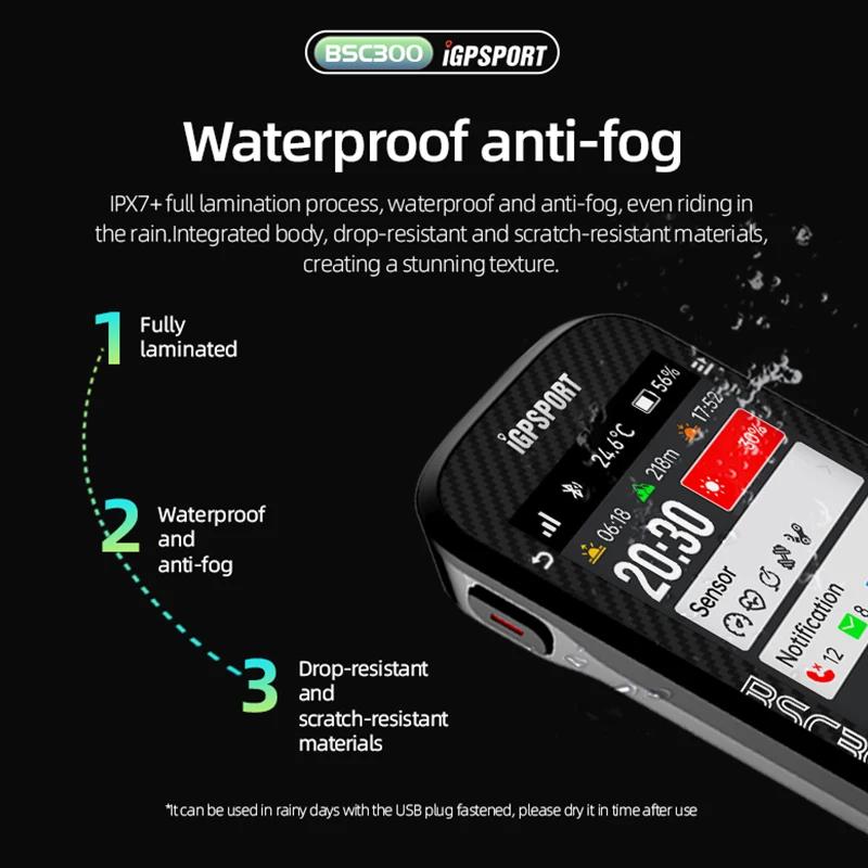 IGPSPORT BSC300 ordinateur sans fil vélo odomètre GPS Navigation vtt route vitesse Cadence capteur I