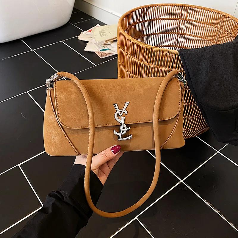 Nouveau Sac Baguette Luxe Automne Hiver 2026 – Sac à Bandoulière Convertible Polyvalent Quotidien, I
