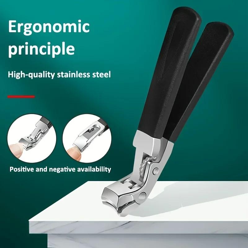 Coupe-ongles épais et orteils pour personnes âgées, ensemble de 4 pièces, Extra Large, ouverture à l