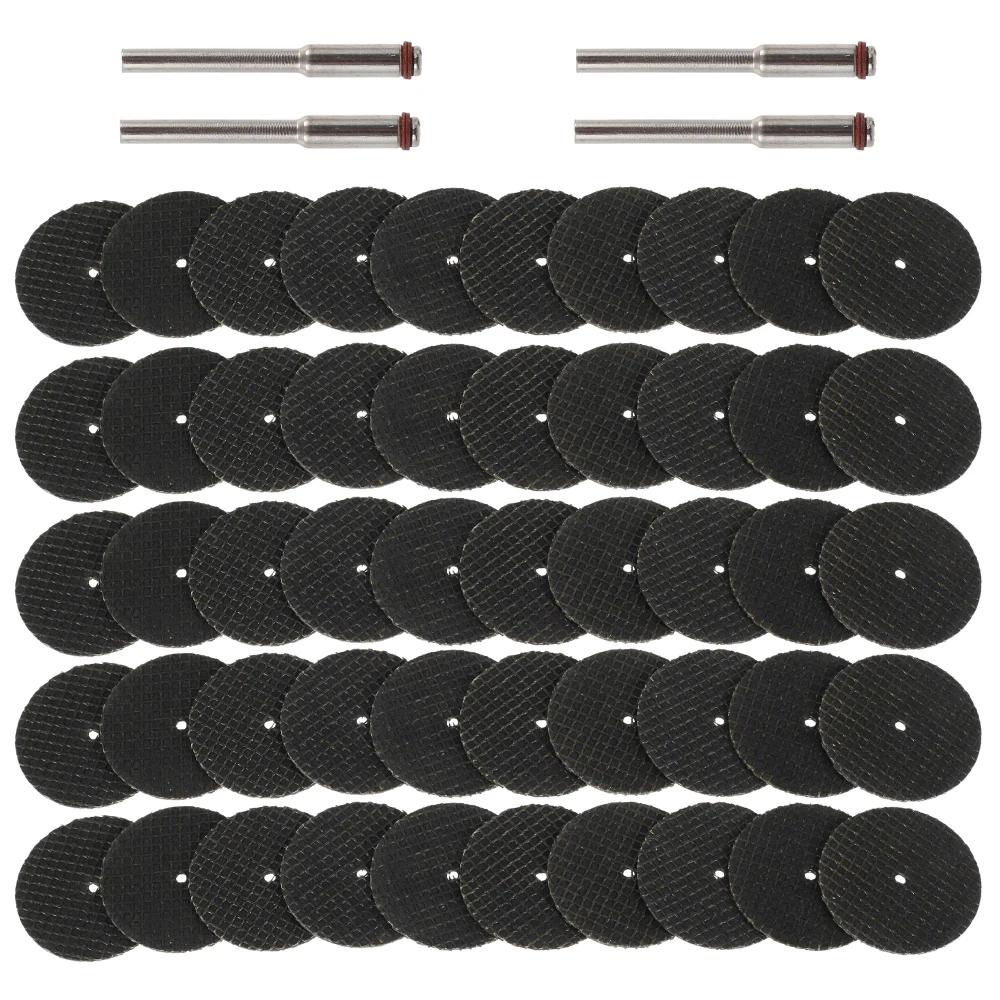 Disque de coupe abrasif 32mm, outil en fibre de verre + 4 mandrins rotatifs pour accessoires Dremel,